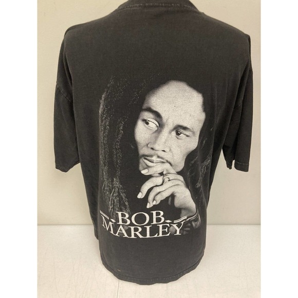 Bob Marley Exodus Legend Album Cover T-Shirt L Front and Back Black and White - Picture 3 of 6